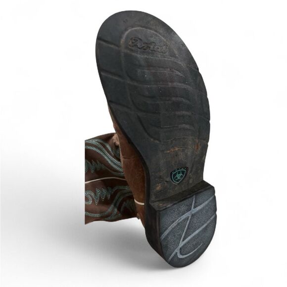 Ariat Womens Fatbaby Heritage Turquoise Brown Western Boot 8B - Picture 3 of 7